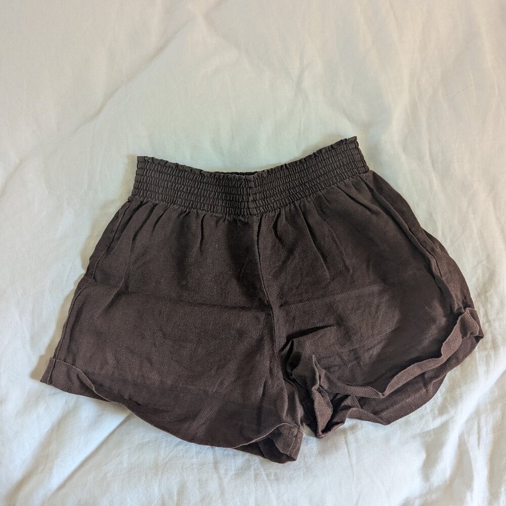 Reformation linen shorts